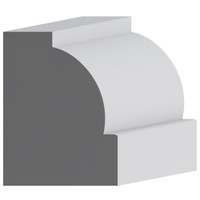 8146 Wood Panel Mold & Base Cap 2-1/4 x 3
