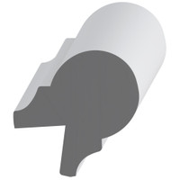 8132 Wood Round 2-1/2 x 1-3/4