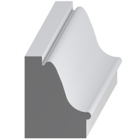 8254a Wood Backband 2 x 1-5/8