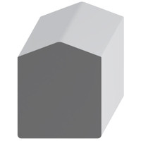 6921 Wood Handrail 2-3/8 x 2-1/16