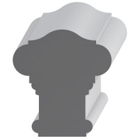 6909 Wood Handrail 3-3/4 x 3-7/16