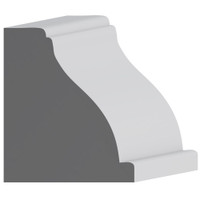 8211 Wood Panel Mold & Base Cap 2-3/8 x 2-13/16