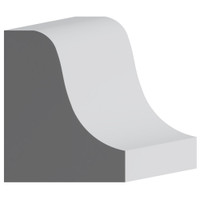 8215 Wood Panel Mold & Base Cap 2-1/8 x 2-5/8