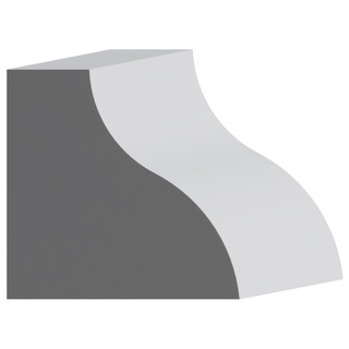 5045 Wood Panel Mold & Base Cap 3/4 x 3/4