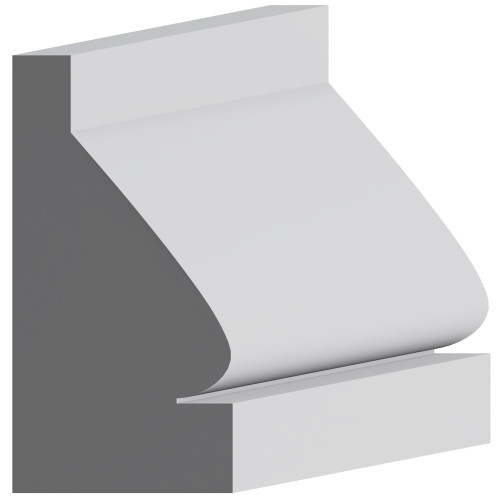 5654 Wood Panel Mold & Base Cap 7/8 x 1-3/4