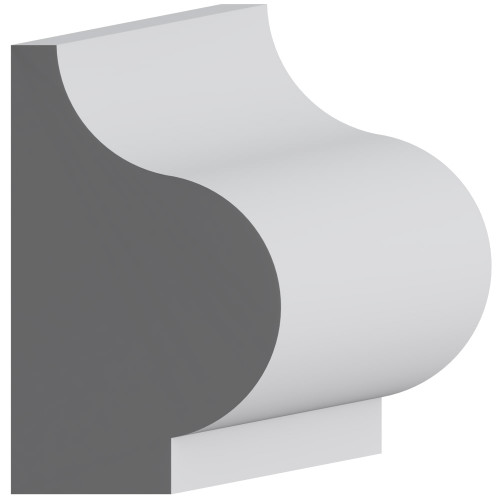 8262 Wood Panel Mold & Base Cap 1-1/2 x 2