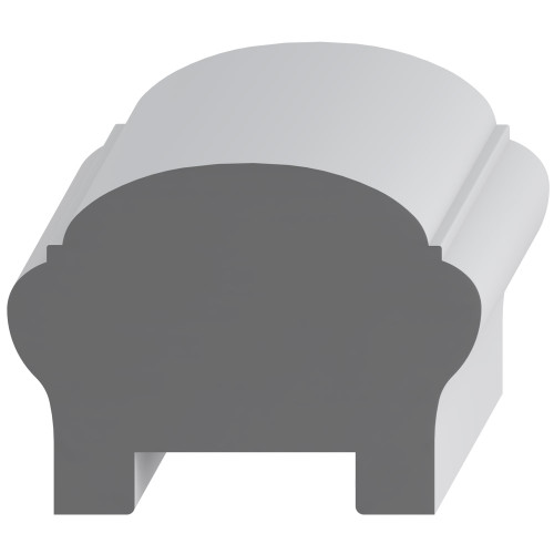 6821 Wood Handrail 2-3/4 x 3-3/4