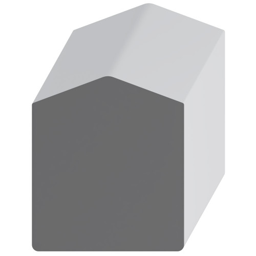 6921 Wood Handrail 2-3/8 x 2-1/16