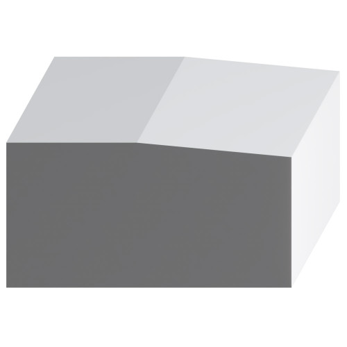 8304 Wood Plinth Block 2-7/16 x 4-3/4