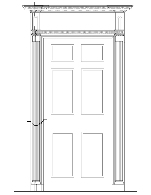 WALL C DOORWAY ELEVATION