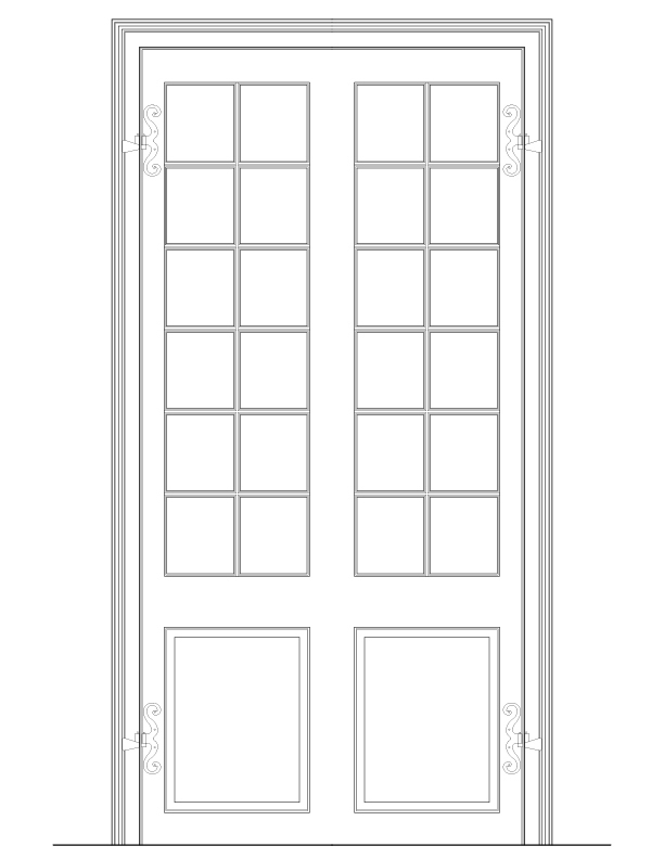 DOOR NO. 209 INTERIOR ELEVATION