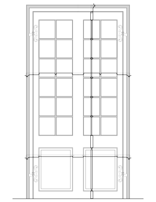 DOOR NO. 209 INTERIOR ELEVATION