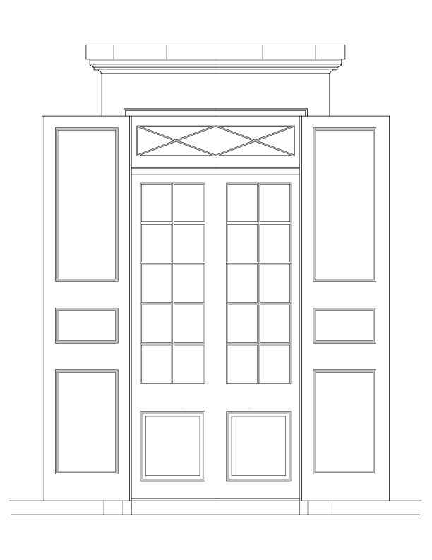 DOOR NO. 201 EXTERIOR ELEVATION