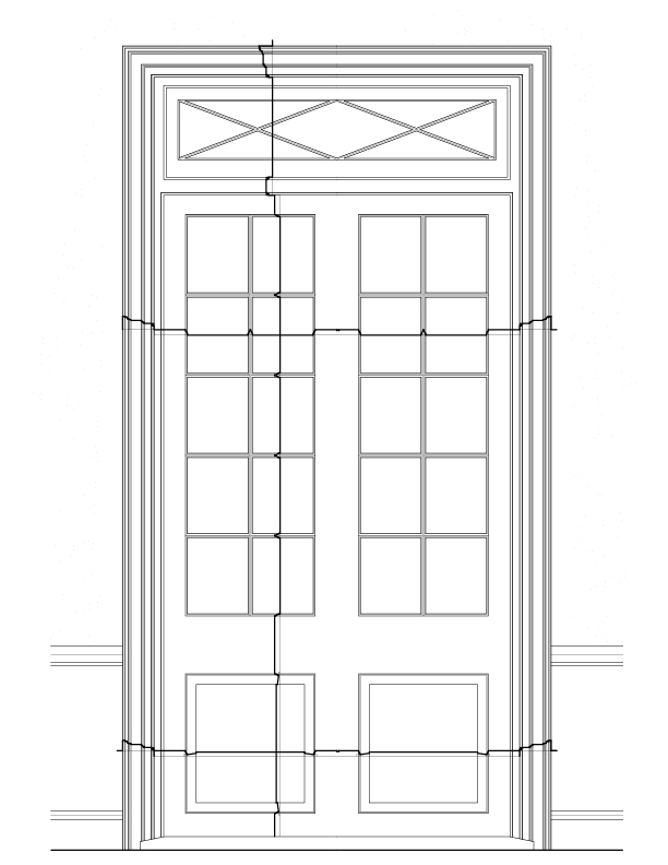 DOOR NO. 201 INTERIOR ELEVATION