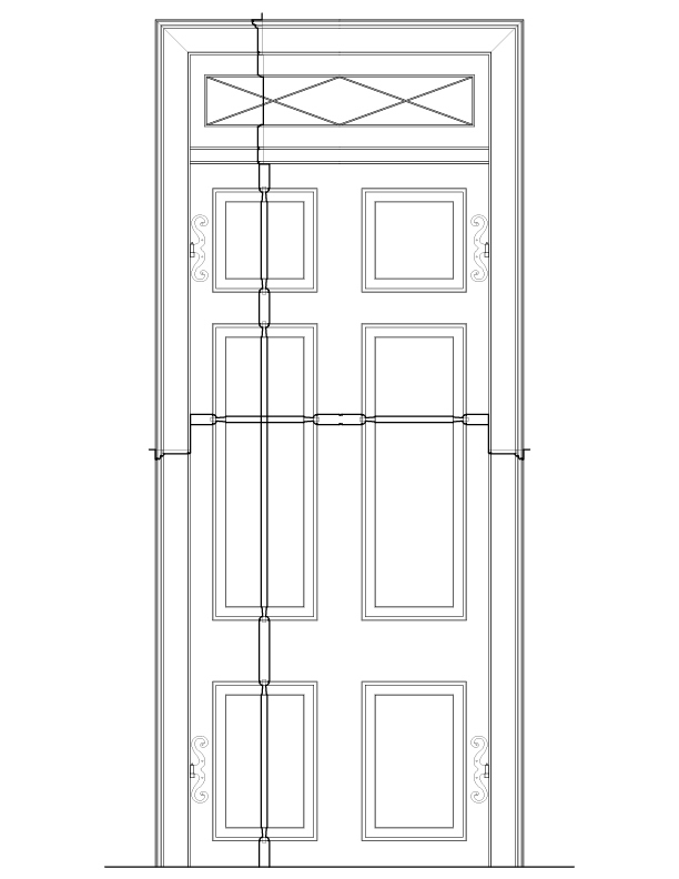 DOOR NO. 204 INTERIOR ELEVATION