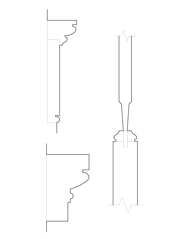 DOOR NO. 204 MOULDINGS