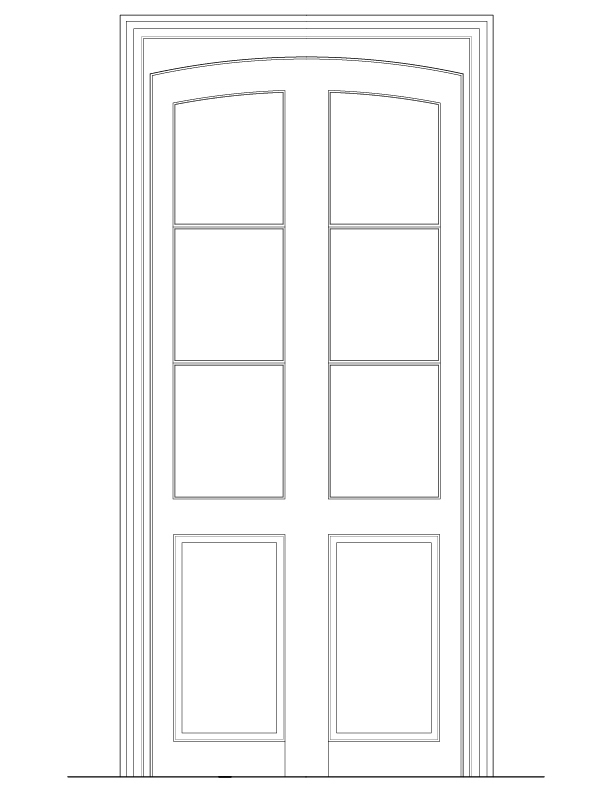 DOOR NO. 202 INTERIOR ELEVATION