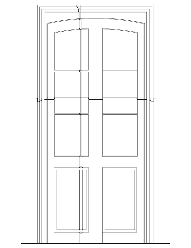 DOOR NO. 202 INTERIOR ELEVATION