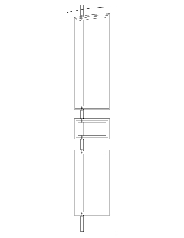 DOOR NO. 202 SHUTTER INTERIOR ELEVATION