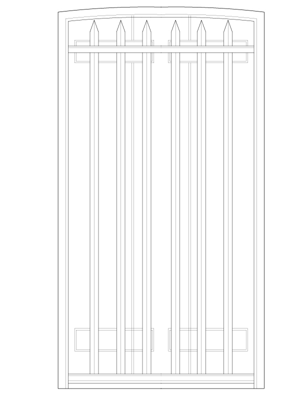 WINDOW NO. 2E EXTERIOR ELEVATION