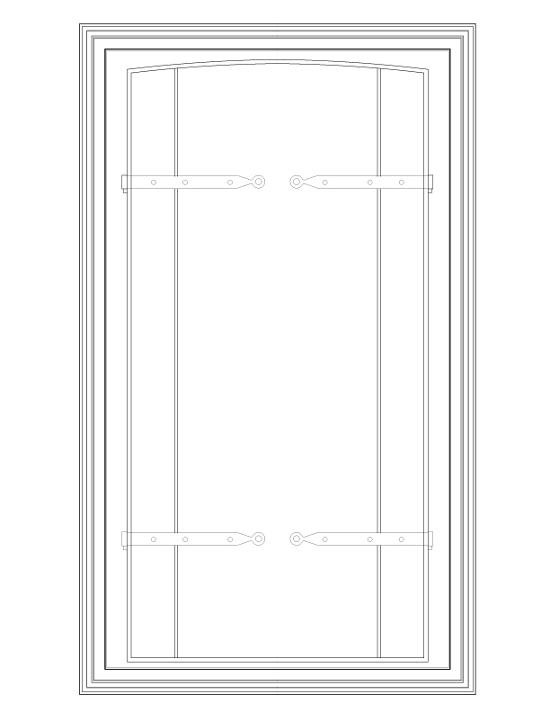WINDOW NO. 2E INTERIOR ELEVATION