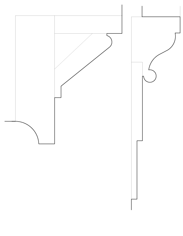PARLOR TO BALLROOM DOOR MOULDINGS