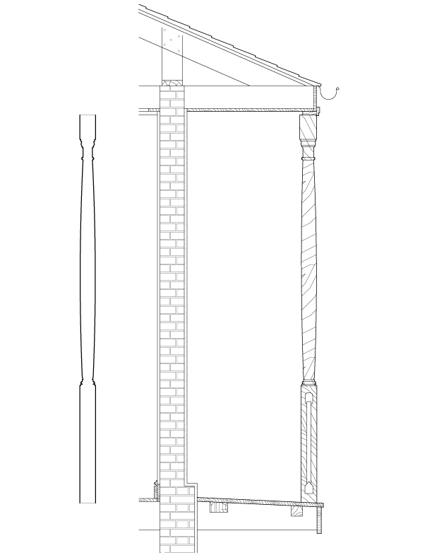 SLAVE QUARTERS BALCONY SECTION