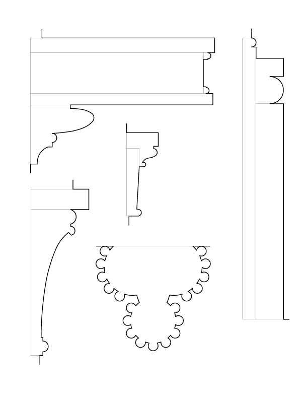 NO. 1 MANTEL MOULDINGS