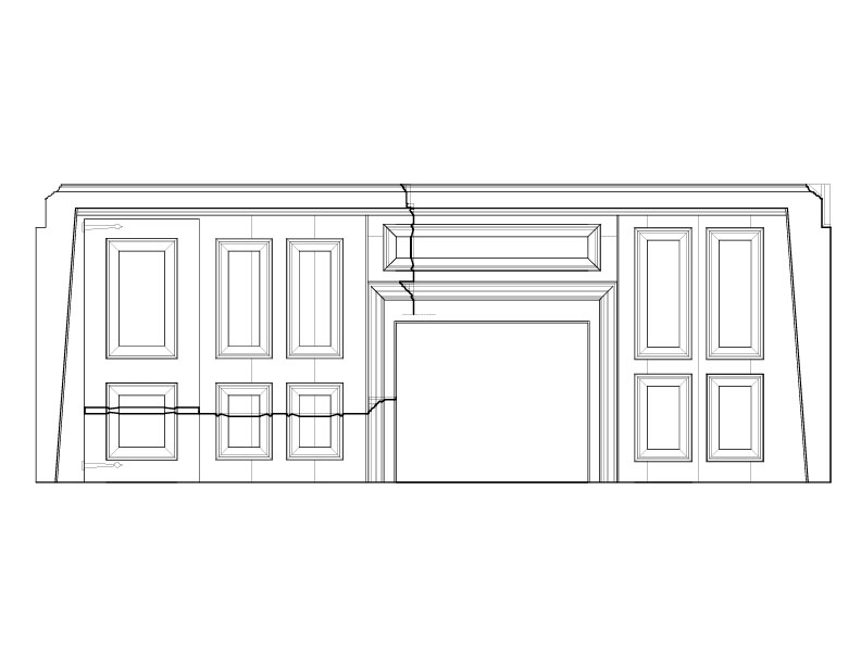 PANELED BEDROOM AND MANTLE