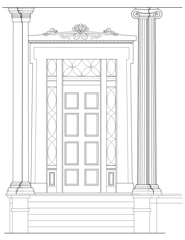 MAIN ENTRANCE ELEVATION