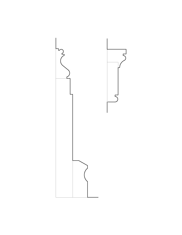 REAR STAIRWAY MOULDINGS