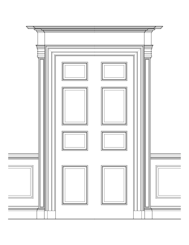 STAIRHALL DOOR ELEVATION