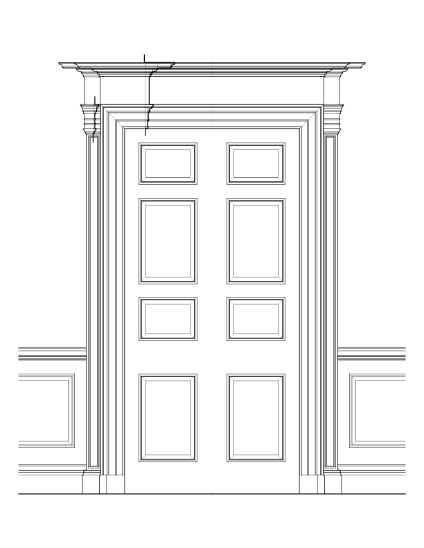 STAIRHALL DOOR ELEVATION