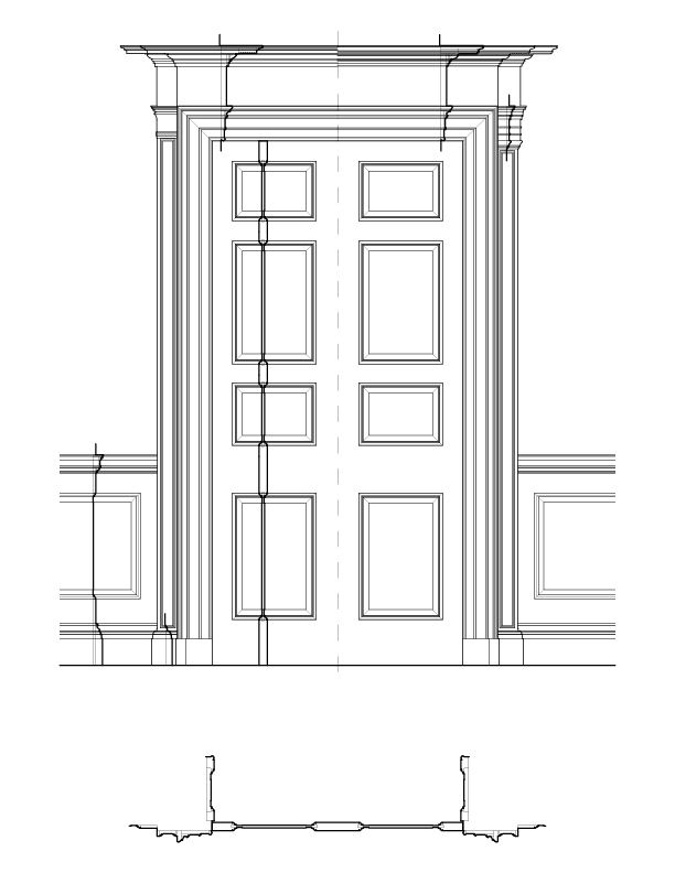 FIRST FLOOR DOORWAY AND PLAN