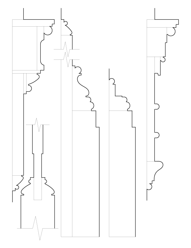 FIRST FLOOR DOORWAY MOULDINGS