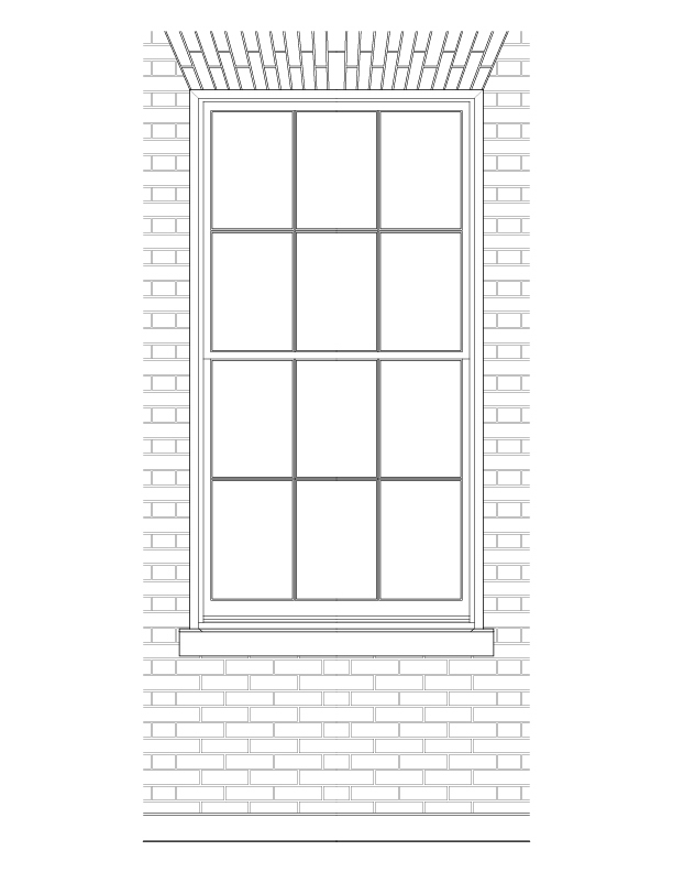 FIRST FLOOR EXTERIOR WINDOW ELEVATION