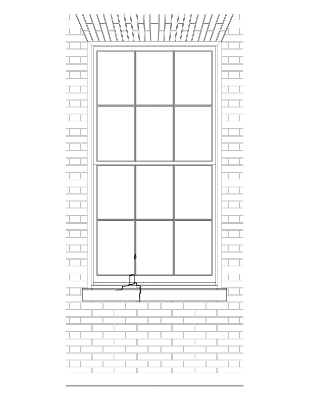 FIRST FLOOR EXTERIOR WINDOW ELEVATION