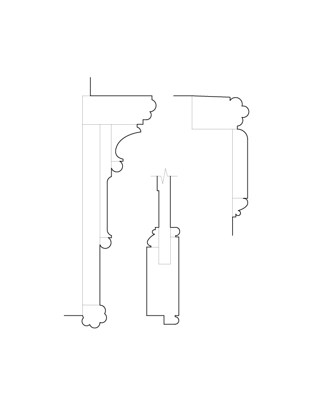 FIRST FLOOR WINDOW MOULDINGS