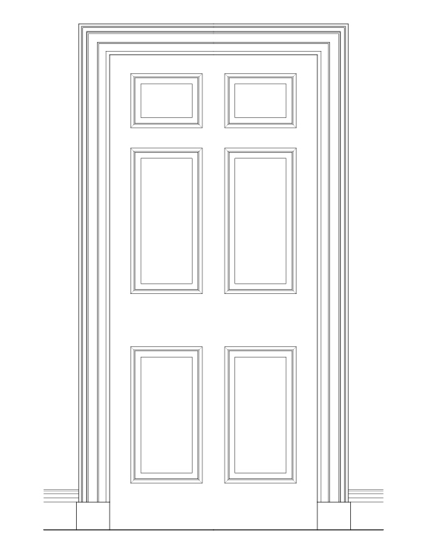 SECOND FLOOR DOOR ELEVATION
