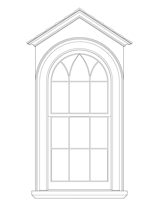 REAR DORMER WINDOW ELEVATION