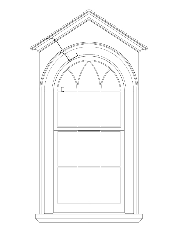 REAR DORMER WINDOW ELEVATION