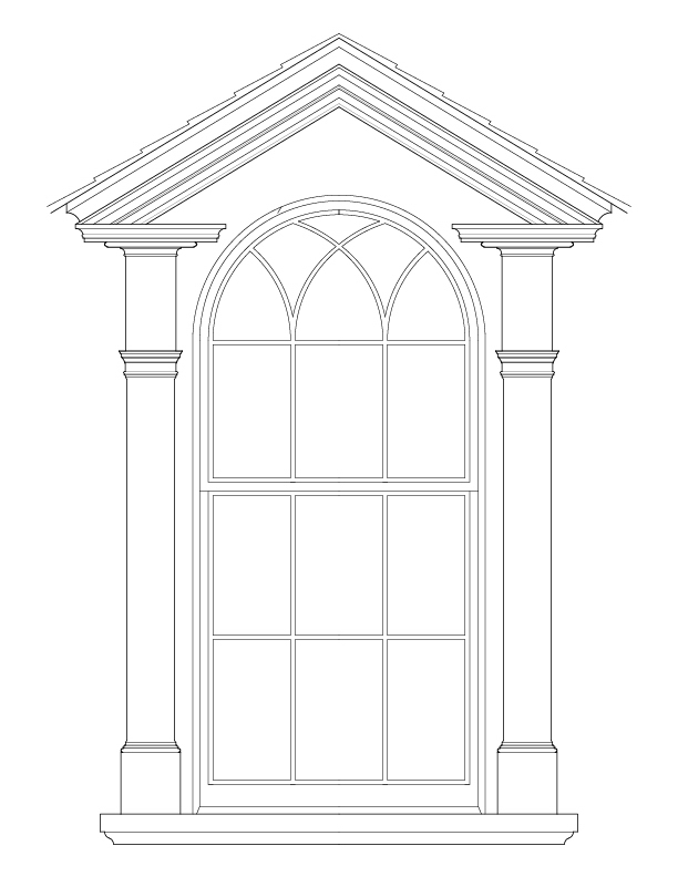 LOMBARD ST. DORMER WINDOW ELEVATION