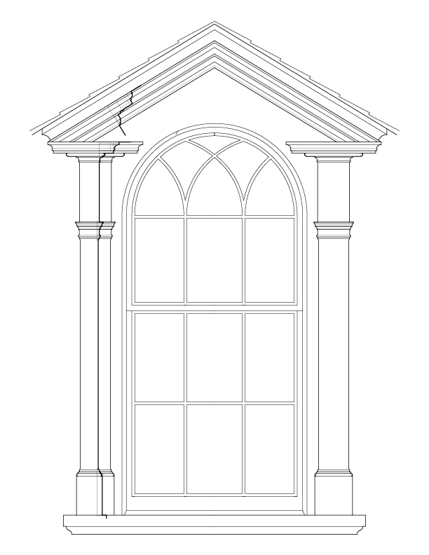 LOMBARD ST. DORMER WINDOW ELEVATION