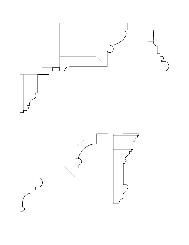 LOMBARD ST. DORMER WINDOW MOULDINGS