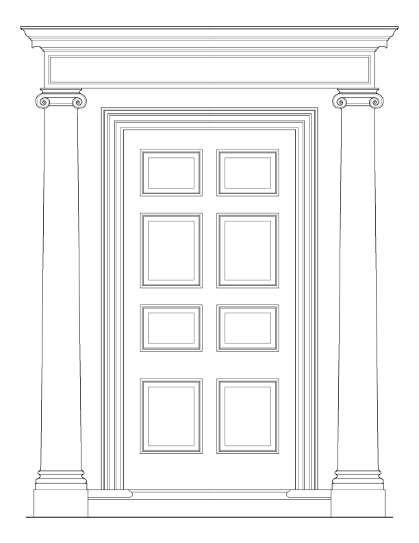 LOMARD STREET ENTRANCE ELEVATION