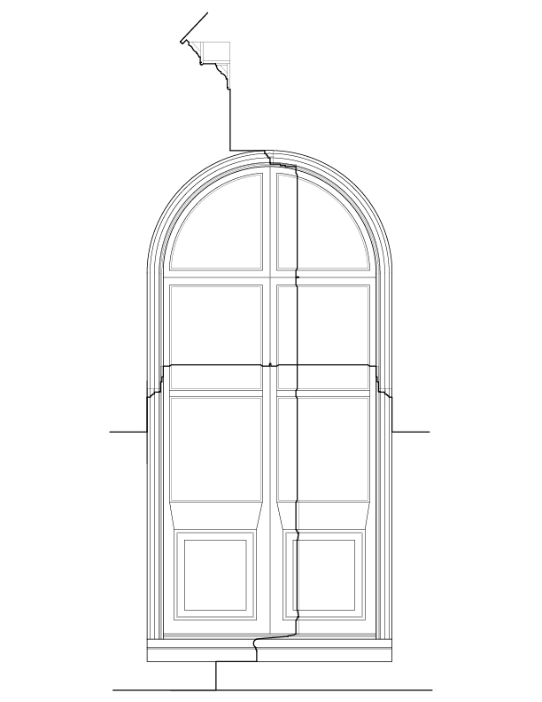 EXTERIOR NEW ROOM SOUTH ELEVATION
