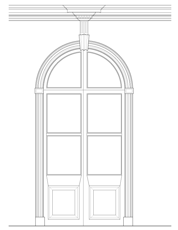 INTERIOR NEW ROOM SOUTH ELEVATION
