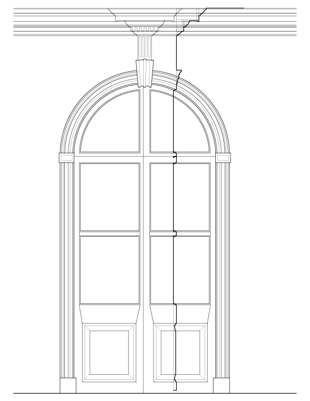 INTERIOR NEW ROOM SOUTH ELEVATION
