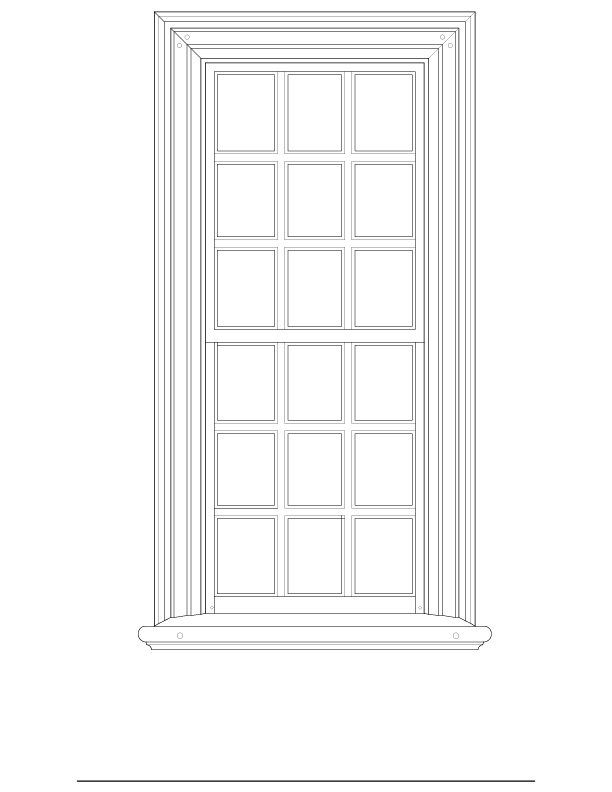 SOUTHEAST ROOM WINDOW ELEVATION