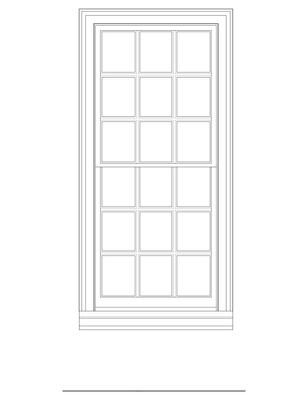 OFFICE SOUTH WINDOW ELEVATION